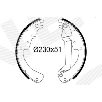 Brake shoe set