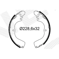 Brake shoe set