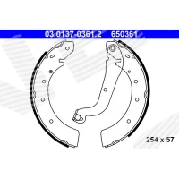 Brake shoe set