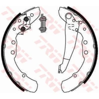 Brake shoe set