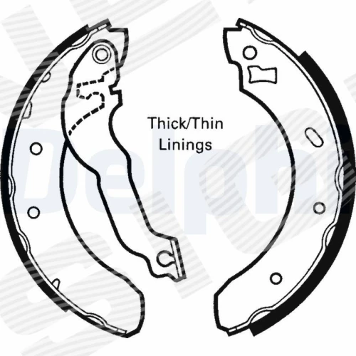 КОМПЛЕКТ ТОРМОЗНЫХ КОЛОДОК - 0