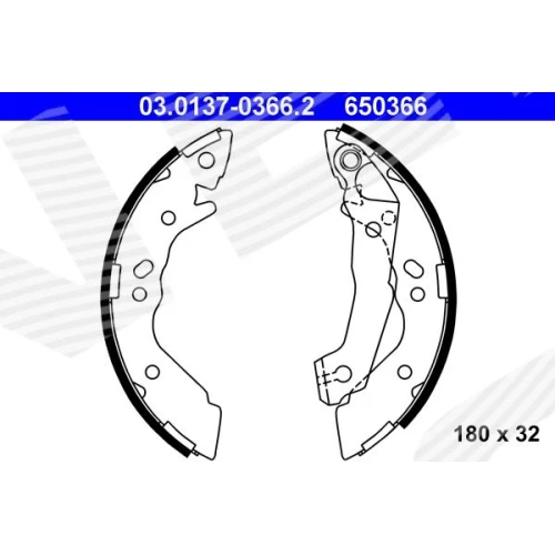 BRAKE SHOE SET - 0