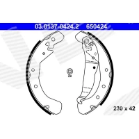 Brake shoe set