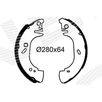 Brake shoe set