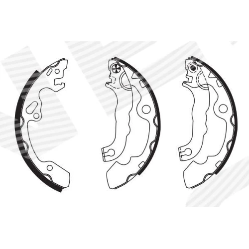 BRAKE SHOE SET - 4