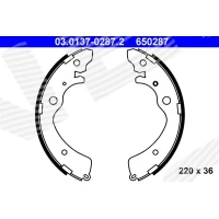 Brake shoe set