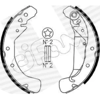 Brake shoe set