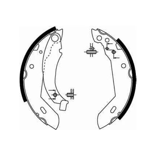 BRAKE SHOE SET - 1