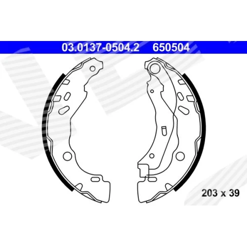 BRAKE SHOE SET - 0