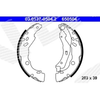 Brake shoe set