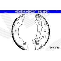 Brake shoe set