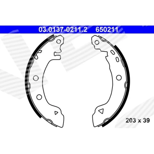 BRAKE SHOE SET - 0