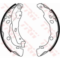 Brake shoe set