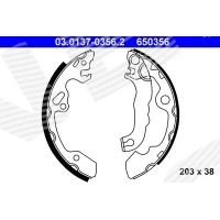 Brake shoe set