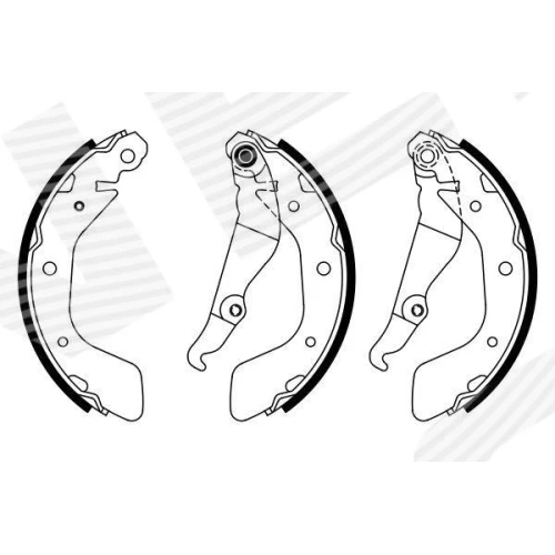 BRAKE SHOE SET - 4