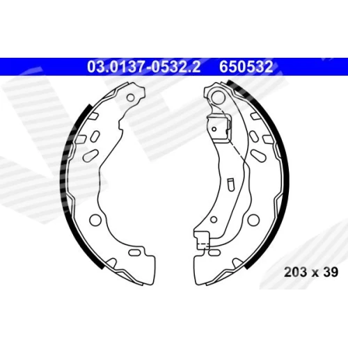 BRAKE SHOE SET - 0