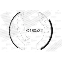 Brake shoe set