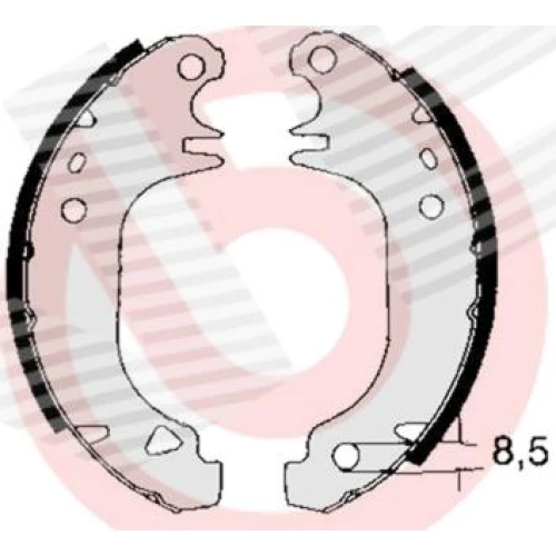 BRAKE SHOE SET - 0