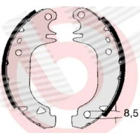 Brake shoe set