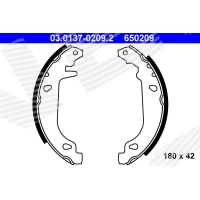 Brake shoe set