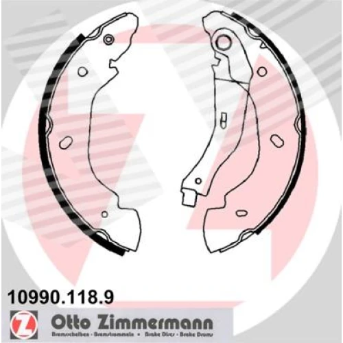 BRAKE SHOE SET - 0