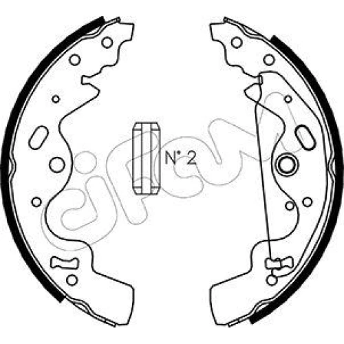 BRAKE SHOE SET - 0