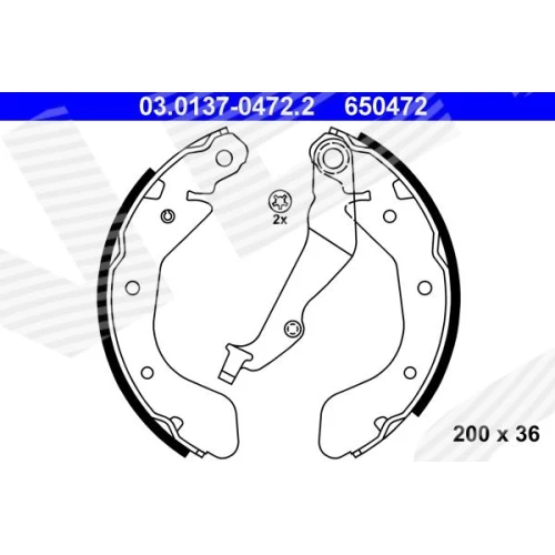 BRAKE SHOE SET - 0