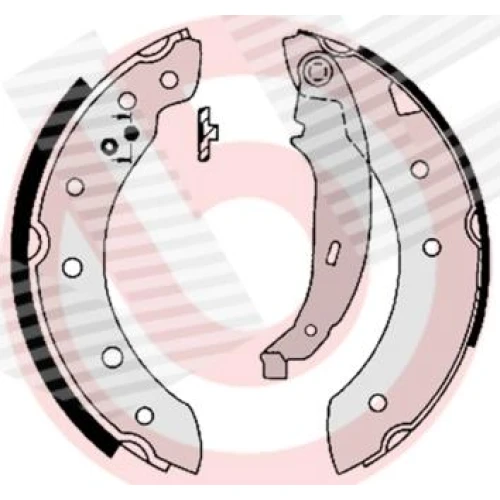 BRAKE SHOE SET - 0