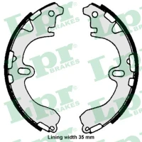 Brake shoe set