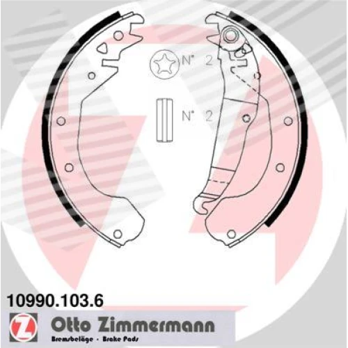 BRAKE SHOE SET - 0