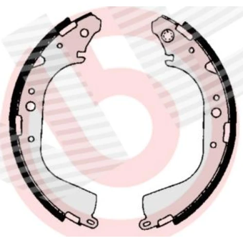 BRAKE SHOE SET - 0