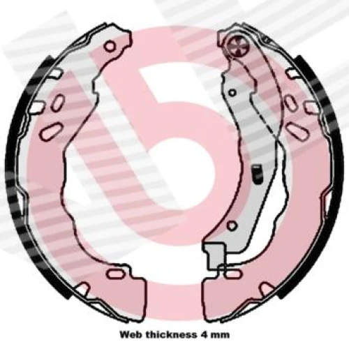 BRAKE SHOE SET - 0