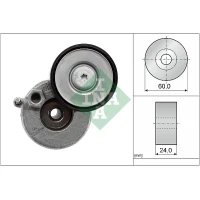 Alternator belt tensioner