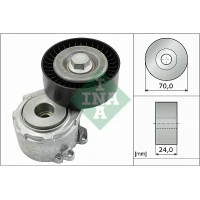 Alternator belt tensioner