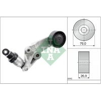 Alternator belt tensioner