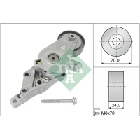 Alternator belt tensioner