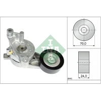 Alternator belt tensioner