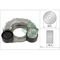 Alternator belt tensioner