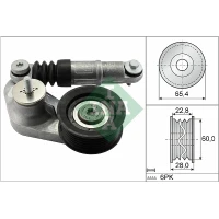 Alternator belt tensioner