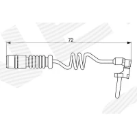 Brake pads wear sensor