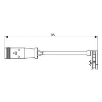 Brake pads wear sensor