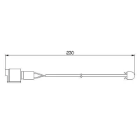 Brake pads wear sensor