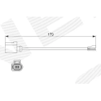 Brake pads wear sensor