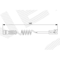 Brake pads wear sensor