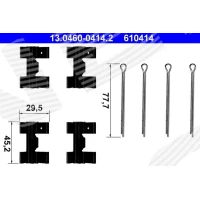 Disc brake pad accessory kit