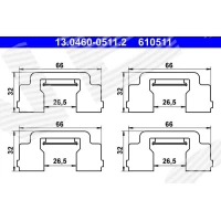 Disc brake pad accessory kit