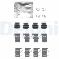 Disc brake pad accessory kit