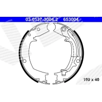 Handbrake brake pads