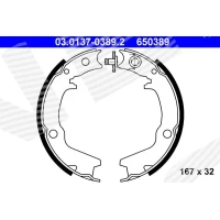 Handbrake brake pads