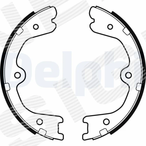 ТОРМОЗНЫЕ КОЛОДКИ РУЧНОГО ТОРМОЗА - 0